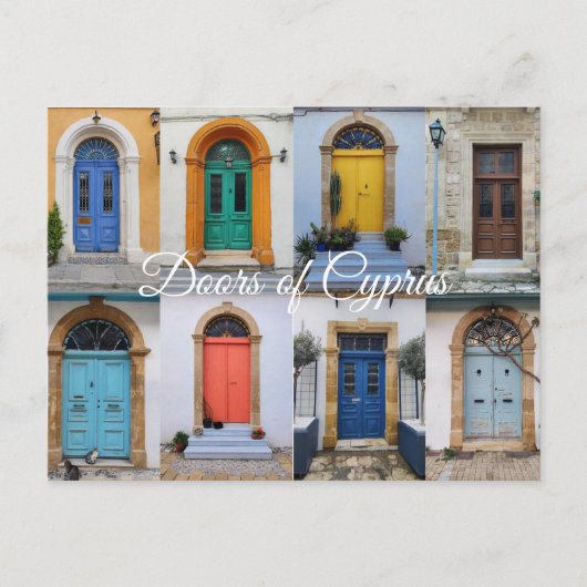 Deuren van Cyprus Briefkaart (Voorkant)