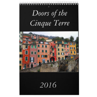 Deuren van de agenda van de Cinque Terre 2016 Kalender