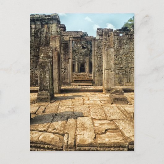 Deuren van de buitenkant, kuipen van de Bayon Temp Briefkaart (Voorkant)