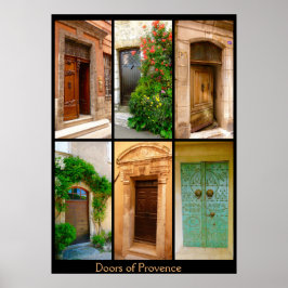 Deuren van de Provence Poster
