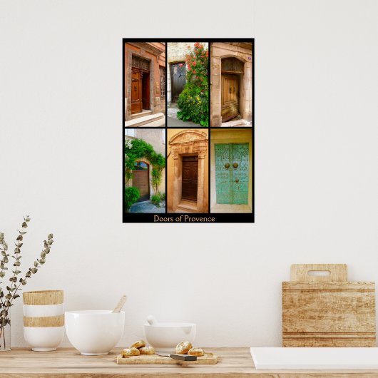 Deuren van de Provence Poster (Keuken)