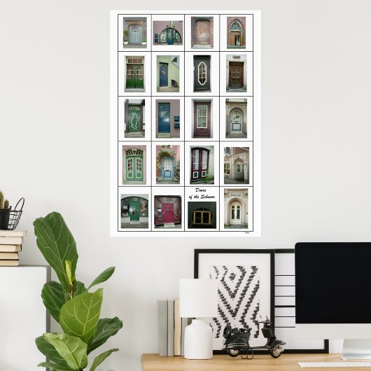 Deuren van de Schnoor Poster (Thuiskantoor)