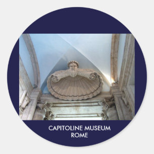 Deuren van het museum van het Capitoline Ronde Sticker