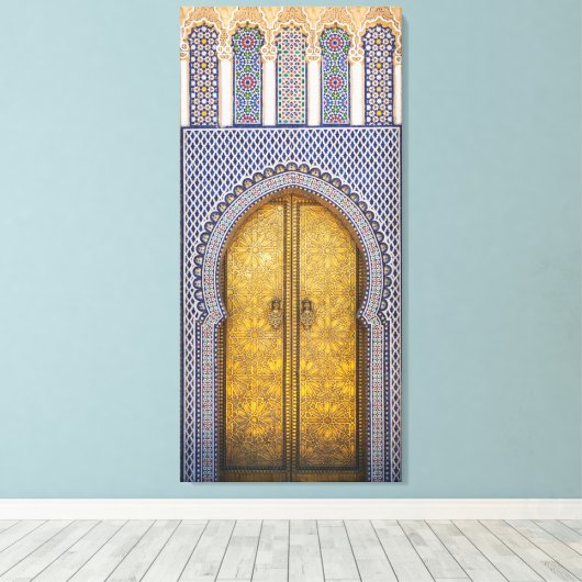  deuren van het paleis van Koning Canvas Afdruk (Insitu (Houten vloer))