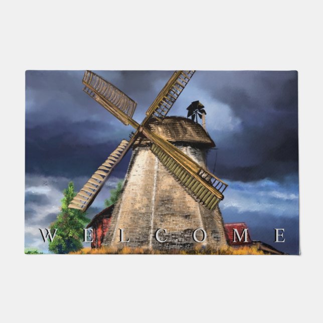 Deuren van het windmolen - Welkom Deurmat (Voorkant)