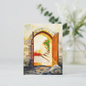 Deuren van licht briefkaart (Staand voorkant)