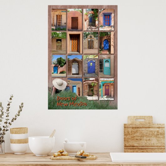 Deuren van New Mexico, versie 2 Poster (Keuken)