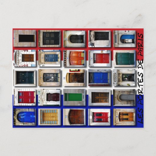 Deuren van Parijs Briefkaart (Voorkant)