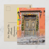 Deuren van San Miguel De Allende Mexico Historic Briefkaart (Voorkant / Achterkant)