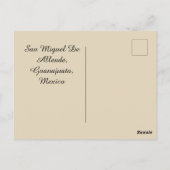 Deuren van San Miguel De Allende Mexico Historic Briefkaart (Achterkant)