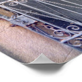 Deuren voor begraafplaatsen — Fleur de Lis Wood IJ Poster (Hoek)