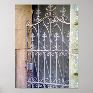 Deuren voor begraafplaatsen — Fleur de Lis Wood  Poster