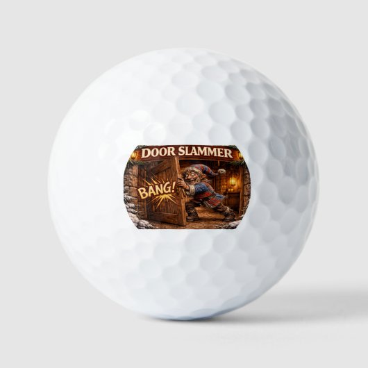 Deurenslammer IJslandse Yule Lad Golfballen (Voorkant)