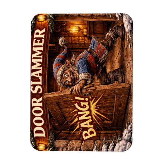 Deurenslammer IJslandse Yule Lad Magneet (Verticaal)