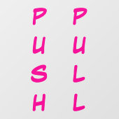 Deurfolie sticker - DUWEN / TREKKEN (Vel)