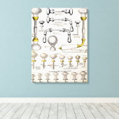 Deurhandgrepen uit een handelscatalogus van huisho canvas afdruk (Insitu (Houten vloer))