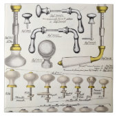 Deurhandgrepen uit een handelscatalogus van huisho tegeltje (Voorkant)