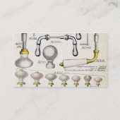 Deurhandgrepen uit een handelscatalogus van huisho visitekaartje (Achterkant)