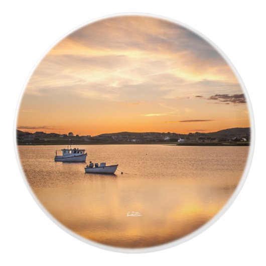 Deurhandvat, foto's van kleine boten keramische knop (Voorkant)