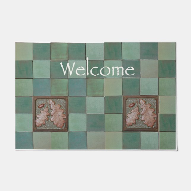 Deurklep voor ambachtsman Oak-tegel Deurmat (Voorkant)