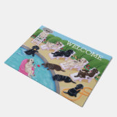 Deurklep voor pooside Party Labradors Deurmat (Schuin)