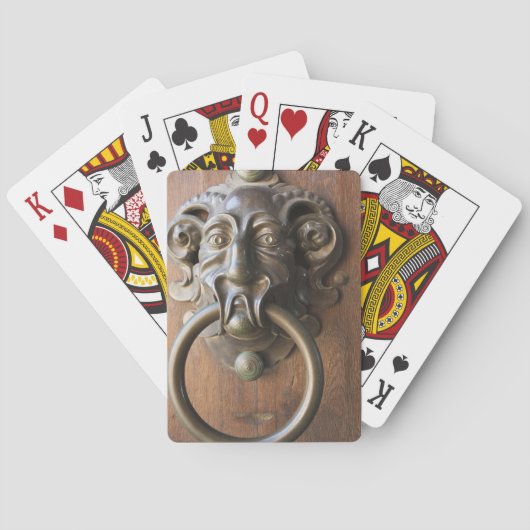 Deurklopper bij de Neue Residenz Pokerkaarten (Achterkant)