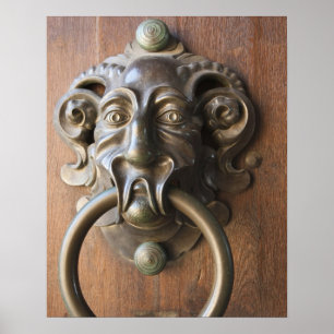 Deurklopper bij de Neue Residenz Poster