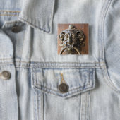 Deurklopper bij de Neue Residenz Vierkante Button 5,1 Cm (In situ)