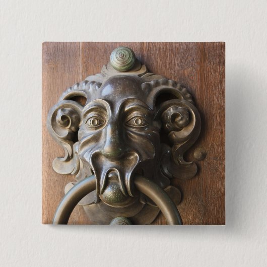 Deurklopper bij de Neue Residenz Vierkante Button 5,1 Cm (Voorkant)