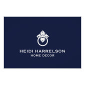  deurklopper blauw/wit Logo Downloaden Perfect Poster (Voorkant)