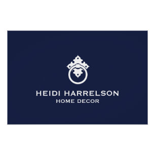 deurklopper blauw/wit Logo Downloaden Perfect Poster