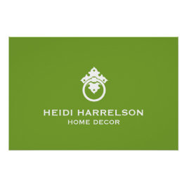  deurklopper Groen/Wit Logo Download Perfect Poster