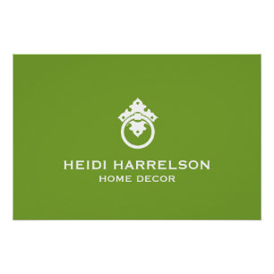 deurklopper Groen/Wit Logo Download Perfect Poster