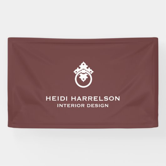  deurklopper Logo aards rood Spandoek (Horizontaal)
