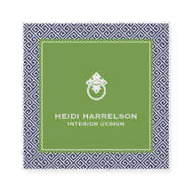  deurklopper Logo blauw/groene rand