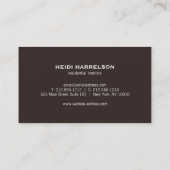 deurklopper Logo Brown Realtor Visitekaartje (Achterkant)