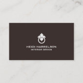 deurklopper Logo Brown Realtor Visitekaartje (Voorkant)