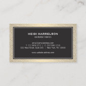  deurklopper Logo Gold/Black Border Visitekaartje (Achterkant)