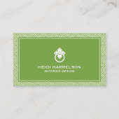 Deurklopper Logo Groene Rand Visitekaartje (Voorkant)