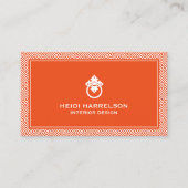  deurklopper Logo Oranje rand Visitekaartje (Voorkant)