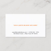  deurklopper Logo zwart hout verticaal Visitekaartje (Achterkant)