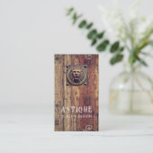  deurknop Antiek sleutel interieur designer Visitekaartje (Staand voorkant)