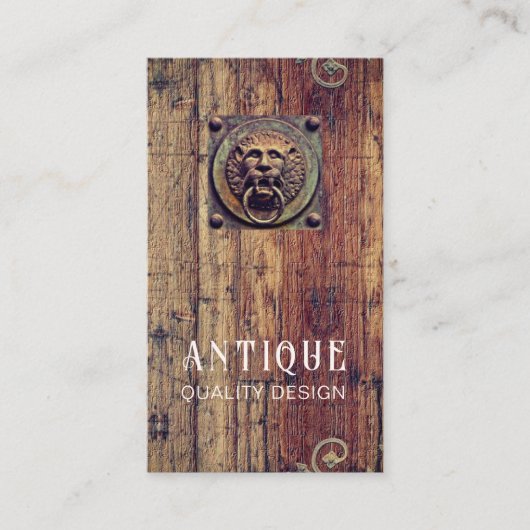  deurknop Antiek sleutel interieur designer Visitekaartje (Voorkant)