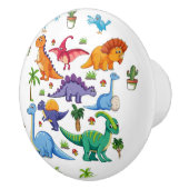 Deurknop Dinosaurus Keramische Knop (Rechts)