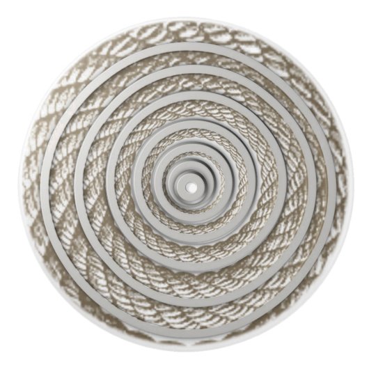 Deurknop Touw Keramische Knop (Voorkant)
