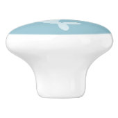 Deurknop voor Narwhal en golven Keramische Knop (Zijkant)