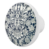 Deurknoppen - Blauw Wit Zonnebloem en Wijnstokken Keramische Knop (Rechts)