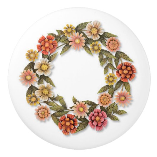 deurknoppen: Rosette Keramische Knop (Voorkant)