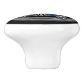 deurknoppen: Silver Pentacle Keramische Knop (Zijkant)