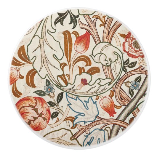 Deurknoppen - William Morris Design Keramische Knop (Voorkant)